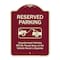 Signmission Designer Series-Reserved Parking Unauthorized Vehicles Will Be Towed Away O, 24" x 18", BU-1824-9901 A-DES-BU-1824-9901 - alternate 1
